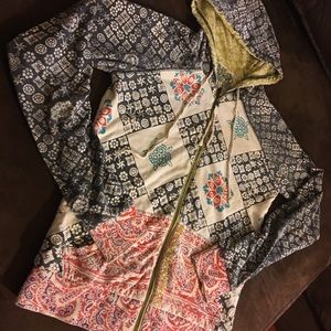 Billabong Girls Medium Zip Up Hooded Sweater